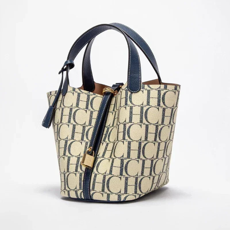 Aurelia Tote Bag For Women Luxury Monogram Leather Handbag Fashion
